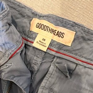 Goodthreads blue shorts 28” waist.